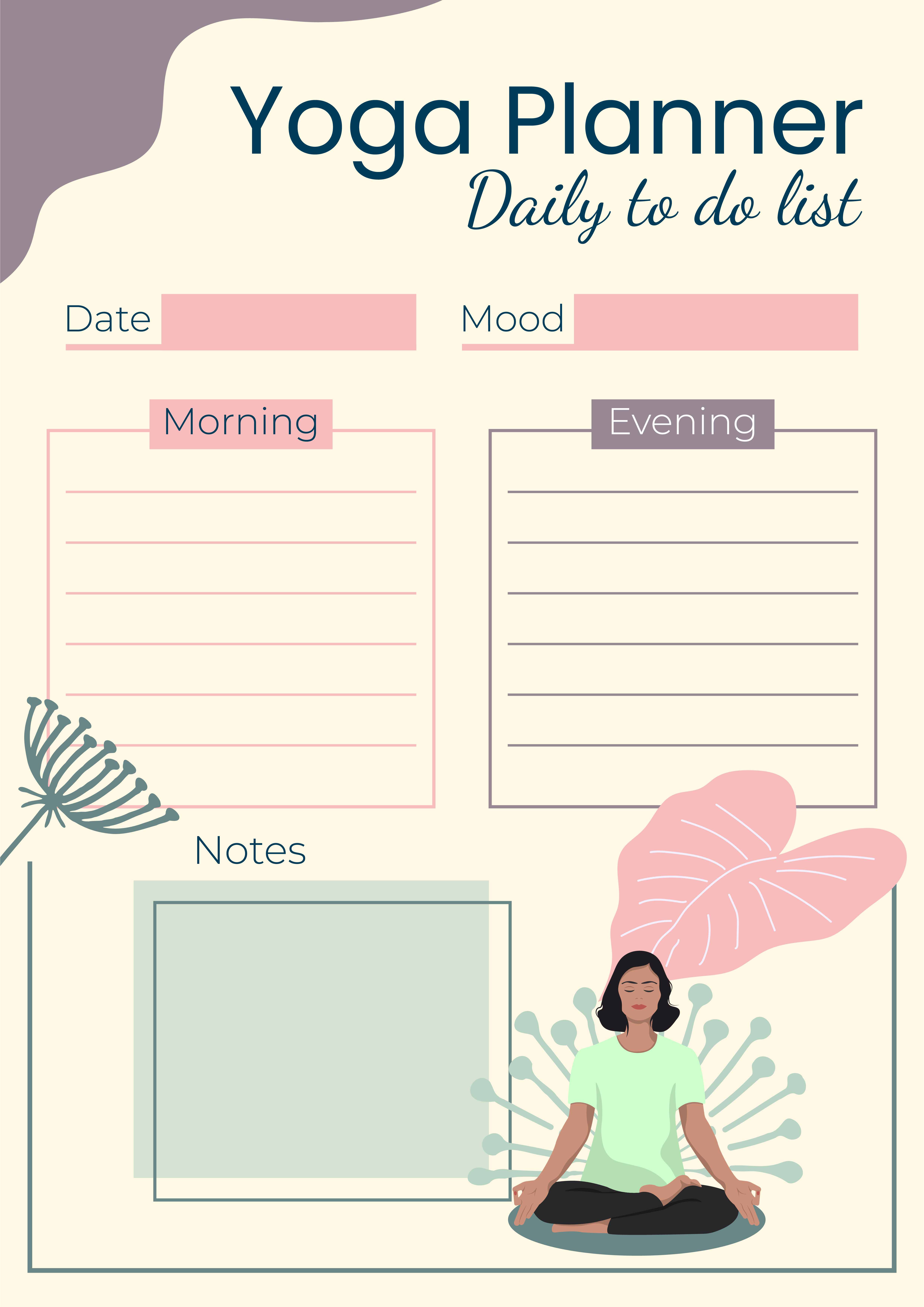 Шаблон: Ежедневный планировщик осознанности